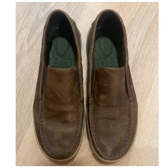 Men’s Sperry Topsider Size 9.5 Son-R Technology Brown Leather Loafers - Picture 2 of 7